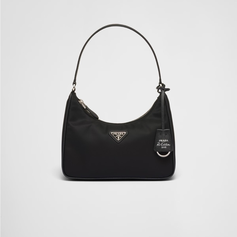 Prada Reedition 2005 Nylon and Saffiano Black Mini Bag